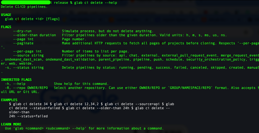 Gitlab Clean Up Pipes